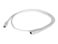 C2G 1m Mini DisplayPort Extension Cable M/F - White - DisplayPort-förlängningskabel - Mini DisplayPort (hona) till Mini DisplayPort (hane) - 1 m - vit 84413