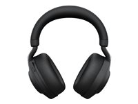 Jabra Evolve2 85 UC Stereo - Headset - fullstorlek - Bluetooth - trådlös, kabelansluten - aktiv brusradering - 3,5 mm kontakt - ljudisolerande - svart 28599-989-999