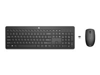 HP 235 - Sats med tangentbord och mus - trådlös - hela norden - för HP 470 G8; Chromebook 11MK G9; EliteBook 835 G8, 840, 845 G8, 855 G8; ProBook x360 1Y4D0AA#UUW