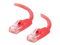 C2G Cat5e Booted Unshielded (UTP) Network Patch Cable - Patch-kabel - RJ-45 (hane) till RJ-45 (hane) - 10 m - UTP - CAT 5e - formpressad, hakfri, tvinnad - röd 83227