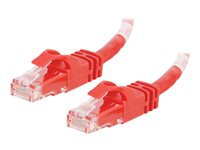 C2G Cat6 Booted Unshielded (UTP) Crossover Patch Cable - Övergångskabel - RJ-45 (hane) till RJ-45 (hane) - 7 m - UTP - CAT 6 - formpressad, hakfri, tvinnad - röd 83562