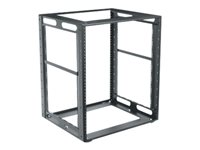 Middle Atlantic CFR CFR-9-20 - Rack öppen ram - svart pulverlack - 9U - 19" CFR-9-20