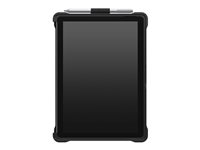 OtterBox Symmetry Series Studio - Baksidesskydd för surfplatta - robust - polykarbonat, termoplastisk polyuretan (TPU) - svart kristall - för Microsoft Surface Go 3 77-84996