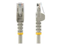 StarTech.com Cat6-patchkabel med hakfria RJ45-kontakter – 0,5 m, grå - Patch-kabel - RJ-45 (hane) till RJ-45 (hane) - 50 cm - UTP - CAT 6 - hakfri - grå N6PATC50CMGR