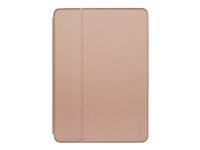 Targus Click-In - Vikbart fodral för surfplatta - polyuretan, termoplastisk polyuretan (TPU) - guldrosa - 10.2" - 10.5" - för Apple 10.2-inch iPad (7th generation, 8th generation); 10.5-inch iPad Air (3rd generation); 10.5-inch iPad Pro THZ85008GL