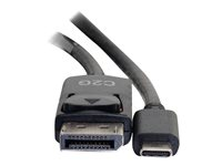 C2G 12ft USB C to DisplayPort Cable - 4K - Black - M/M - Extern videoadapter - USB-C - DisplayPort - svart 26904