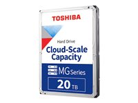 Toshiba MG10 Series MG10ACA20TE - Hårddisk - Enterprise - 20 TB - inbyggd - 3.5" - SATA 6Gb/s - 7200 rpm - buffert: 512 MB MG10ACA20TE