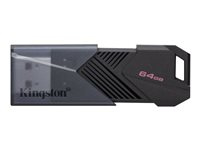 Kingston DataTraveler Onyx - USB flash-enhet - 64 GB - USB 3.2 Gen 1 - mattsvart DTXON/64GB