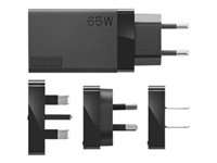 Lenovo 65W USB-C Travel Adapter - Strömadapter - AC 100-240 V - 65 Watt - svart 40AW0065WW