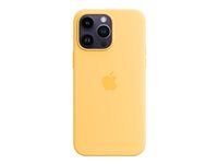 Apple - Baksidesskydd för mobiltelefon - med MagSafe - silikon - sunglow - för iPhone 14 Pro Max MPU03ZM/A