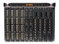 HPE Aruba 8400 8-slot Chassis - Switch - rackmonterbar - med 3 x fläktbrickor, 18 x fläktar, kabelhanterare, X462 rackskensats med 2 stolpar JL375A