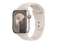 Apple - Band för smart klocka - 45 mm - M/L (passar handleder på 160 - 210 mm) - starlight MT3K3ZM/A