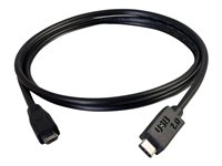 C2G 2m USB 3.1 Gen 1 USB Type C to USB Micro B Cable - USB C Cable Black - USB-kabel - 24 pin USB-C (hane) till Micro-USB typ B (hane) - USB 3.1 - 2 m - svart 88863