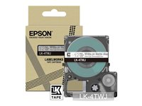 Epson LabelWorks LK-4TWJ - Vitt på genomskinligt, matt - Rulle (1,2 cm x 8 m) 1 kassett(er) hängande låda - bandpatron - för LabelWorks LW-C410, LW-C610 C53S672068