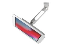 Compulocks iPad 10.2" Space Enclosure Swing Wall Mount - Hölje - Antistöld - för surfplatta - låsbar - höggradig aluminium - vit - skärmstorlek: 10.2" - väggmonterbar, monterbar på ytor, bänkskiva - för Apple 10.2-inch iPad (7:e generation, 8:e generation, 9:e generation) 827W102IPDSW