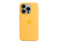 Apple - Baksidesskydd för mobiltelefon - MagSafe-kompatibilitet - silikon - solsken - för iPhone 15 Pro MWNK3ZM/A