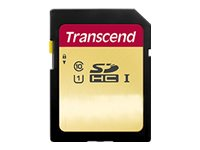 Transcend 500S - Flash-minneskort - 16 GB - UHS-I U1 / Class10 - SDHC UHS-I TS16GSDC500S