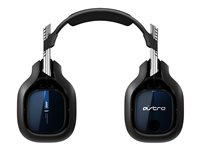 ASTRO A40 TR - For PS4 - headset - fullstorlek - kabelansluten - 3,5 mm kontakt - svart, blå 939-001664