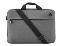 HP Prelude Top Load - Notebook-väska - 15.6" - svart och grå, blått blixtlås - för Elite Mobile Thin Client mt645 G7; EliteBook 830 G6; Pro Mobile Thin Client mt440 G3 1E7D7AA
