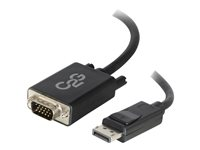 C2G 1m DisplayPort to VGA Adapter Cable - DP to VGA - Black - DisplayPort-kabel - DisplayPort (hane) till HD-15 (VGA) (hane) - 1 m - svart 84331