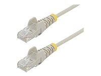 StarTech.com 2.5m Slim LSZH CAT6 Ethernet Cable, 10 Gigabit Snagless RJ45 100W PoE Patch Cord, CAT 6 10GbE UTP Network Cable w/Strain Relief, Grey, ETL, Low Smoke Zero Halogen - Category 6 - 28AWG (N6PAT250CMGRS) - Patch-kabel - RJ-45 (hane) till RJ-45 (hane) - 2.5 m - CAT 6 - hakfri - grå N6PAT250CMGRS