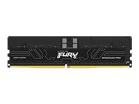 Kingston FURY Renegade Pro - DDR5 - sats - 128 GB: 4 x 32 GB - DIMM 288-pin - 6000 MT/s / PC5-48000 - CL32 - 1.35 V - registrerad - on-die ECC - svart KF560R32RBEK4-128