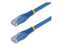 Startech 6ft CAT6 Ethernet Cable, 10 Gigabit Molded RJ45 650MHz 100W PoE Patch Cord, CAT 6 10GbE UTP Network Cable with Strain Relief, Blue, Wiring is UL Certified/TIA - Category 6 - 24AWG (C6PATCH6BL) - Patch-kabel - RJ-45 (hane) till RJ-45 (hane) - 1.8 m - UTP - CAT 6 - formpressad - blå - för P/N: IES5102, ST2000SPEXI, ST3300GU3B, TB2USB3GE, USB31GEHD, USB31GEVG, USBA2DPGB C6PATCH6BL