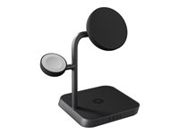ZENS Office Charger Pro 3 - Trådlös laddningsplatta/laddningsstativ + växelströmsadapter - 25 Watt - Apple Fast Charge - MFI-certifierad - svart ZEDC25B/00