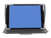 Targus Pro-Tek Universal - Tangentbord och foliefodral - trådlös - Bluetooth 5.0 - QWERTY - nordisk - svart tangentbord, svart fodral - B2B THZ861NO