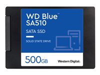 WD Blue SA510 WDS500G3B0A - SSD - 500 GB - inbyggd - 2.5" - SATA 6Gb/s - blå WDS500G3B0A