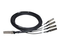 HPE X240 Direct Attach Copper Splitter Cable - Nätverkskabel - SFP+ till QSFP+ - 5 m - för HPE 5900AF-48; Edgeline e920; FlexFabric 1.92, 11908, 12900, 12902; ProLiant e910t 2U JG331A