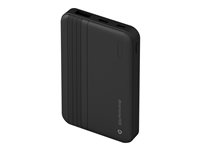 dbramante1928 re-charge - Power bank - 5000 mAh - 20 Watt - Apple 2.4A, BC 1.2, PD 2.0, PD 3.0, QC 2.0, QC 3.0 - 2 utdatakontakter (24 pin USB-C, USB typ A) - på kabel: USB-C - svart CP05ACBL7151