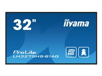 iiyama ProLite LH3275HS-B1AG - 32" Diagonal klass LED-bakgrundsbelyst LCD-skärm - digital skyltning - med inbyggd SoC-mediespelare - Android - 1080p 1920 x 1080 - svart, matt LH3275HS-B1AG