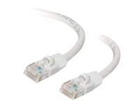 C2G Cat5e Booted Unshielded (UTP) Network Patch Cable - Patch-kabel - RJ-45 (hane) till RJ-45 (hane) - 30 m - UTP - CAT 5e - formpressad, hakfri, tvinnad - vit 83270