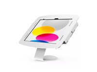 Compulocks iPad Mini 8.3" Space Enclosure Counter Stand or Wall Mount - Monteringssats (fot för stativ, hölje) - 45° visningsvinkel - för surfplatta - fast - låsbar - höggradig aluminium - vit - skärmstorlek: 8.3" - väggmonterbar, bänkskiva - för Apple iPad mini (6:e generation) 101W830IPMSW