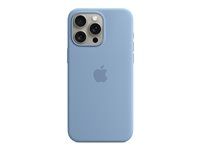 Apple - Baksidesskydd för mobiltelefon - MagSafe-kompatibilitet - silikon - vinterblå - för iPhone 15 Pro Max MT1Y3ZM/A