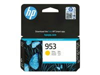 HP 953 - 8.5 ml - gul - original - Officejet - bläckpatron - för Officejet Pro 7720 Wide Format, 7730 Wide Format, 7740, 8210, 8720, 8730 F6U14AE#LS3