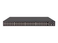 HPE 1950-48G-2SFP+-2XGT - Switch - L3 - Administrerad - 48 x 10/100/1000 + 2 x Gigabit SFP / 10 Gigabit SFP+ + 2 x 10Gb Ethernet - rackmonterbar JG961A#ABB