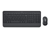 Logitech Signature MK650 Combo for Business - Sats med tangentbord och mus - trådlös - Bluetooth LE - QWERTY - nordiskt (danska/finska/norska/svenska) - grafit 920-011010