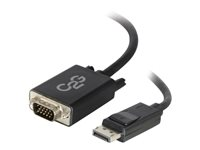C2G 15ft DisplayPort to VGA Adapter Cable - M/M - Adapterkabel - TAA-kompatibel - DisplayPort (hane) till HD-15 (VGA) (hane) - 4.57 m - tumskruvar, aktiv, 1920 x 1200 (WUXGA) stöd - svart 54343