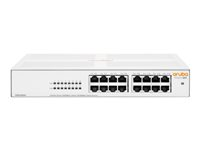 HPE Aruba Instant On 1430 16G Switch - Switch - ohanterad - 16 x 10/100/1000 - skrivbordsmodell, rackmonterbar, väggmonterbar - BTO R8R47A#ABB