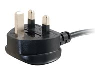 C2G Universal Power Cord - Strömkabel - BS 1363 (hane) till power IEC 60320 C13 - 5 m - formpressad - svart 88516