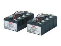 APC Replacement Battery Cartridge #12 - UPS-batteri - 2 x batteri - Bly-syra - svart - för P/N: DL5000RMT5U, SU3000R3IX160, SU5000R5TBX114, SU5000R5TBXFMR, SU5000R5XLT-TF3 RBC12