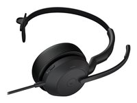Jabra Evolve2 50 MS Mono - Headset - på örat - kabelansluten - aktiv brusradering - USB-C - svart - Zoomcertifierad, Certifierad för Microsoft-teams, Cisco Webex Certified, Alcatel-Lucent-certifierad, Unify-certifierad, Google Meet-certifierad, Amazon Chime-certifierad 25089-899-899