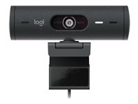 Logitech BRIO 500 - Webbkamera - färg - 1920 x 1080 - 720p, 1080p - ljud - USB-C 960-001422