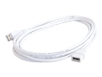 C2G 3.3ft USB Extension Cable - USB A to USB A Extension Cable - USB 2.0 - White - M/F - USB-kabel - USB (hane) till USB (hona) - 0.9 m 19003