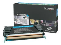 Lexmark - Lång livslängd - cyan - original - tonerkassett LRP - för Lexmark CS736dn, CS748de 24B5804