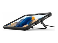 Compulocks Galaxy Tab A8 10.5" Secured Kickstand - Stötsskydd för surfplatta - fällbart ställ - metall, gummi - svart - för Samsung Galaxy Tab A8 105KS01KL