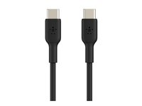Belkin BOOST CHARGE - USB-kabel - 24 pin USB-C (hane) till 24 pin USB-C (hane) - 2 m - svart CAB003BT2MBK
