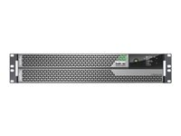 APC Smart-UPS Ultra On-Line - UPS (rackmonterbar/extern) - AC 220-230 V - 5000 Watt - 5000 VA - litiumjon - Ethernet, USB - utgångskontakter: 10 - 2U - silvergrå SRTL5KRM2UI